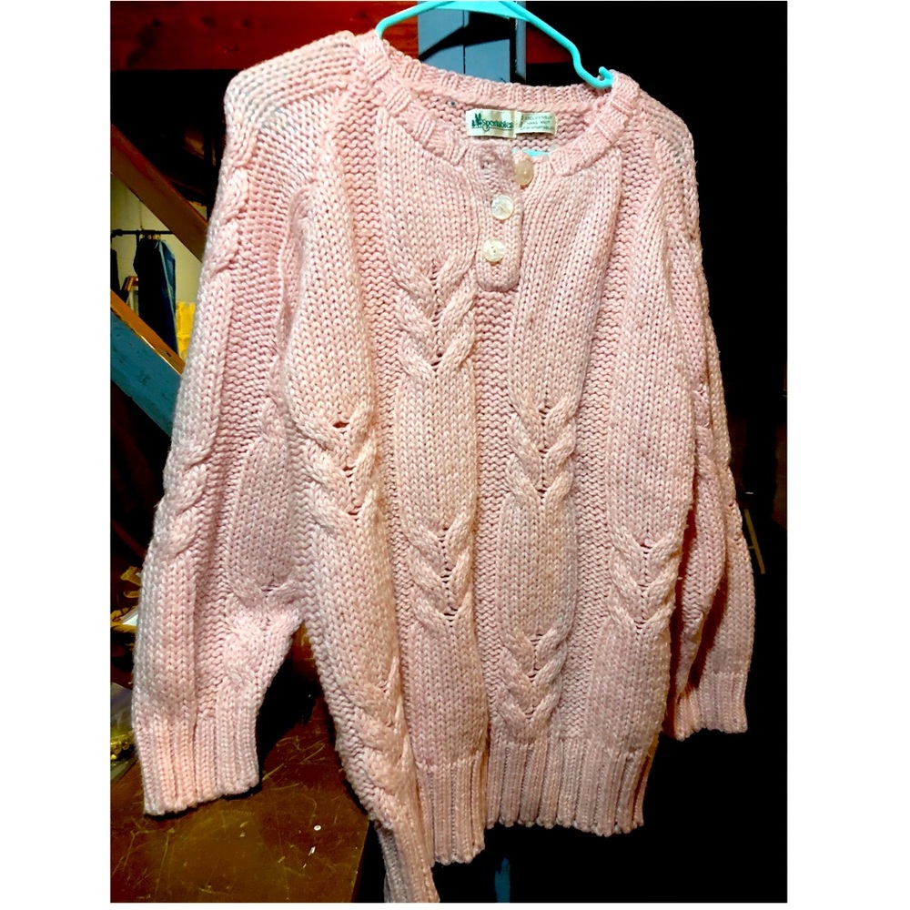 Vintage Sportables Cable Knit Sweater